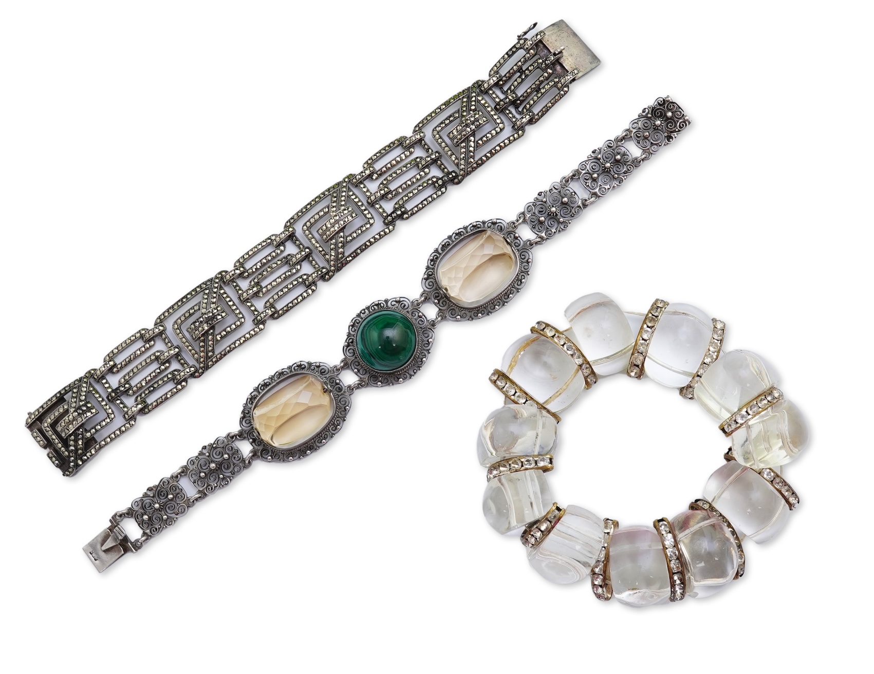 A group of three bracelets
